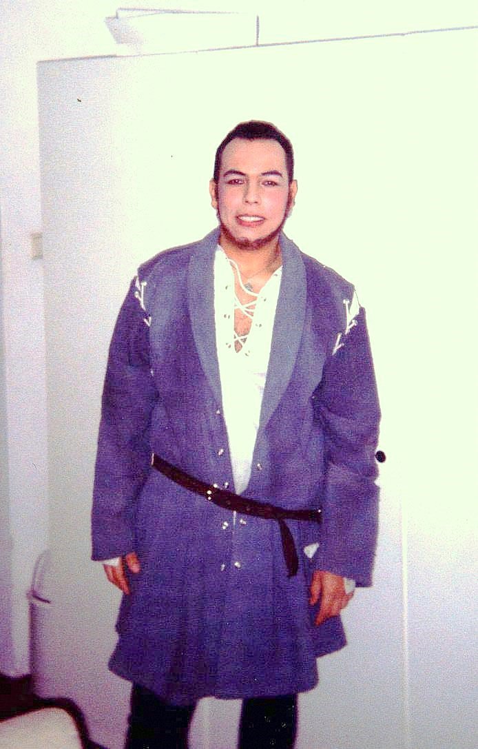 Edgar Bastidas en caracterización